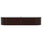 Letto Rialzato Marrone 240 x 80 x 44 cm Acciaio