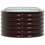 Letto Rialzato Marrone 240 x 80 x 44 cm Acciaio