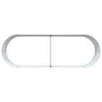 Letto Rialzato Marrone 240 x 80 x 44 cm Acciaio