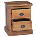 Comodino Naturale 40 x 30 x 50 cm Legno di teak solido