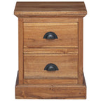 Comodino Naturale 40 x 30 x 50 cm Legno di teak solido