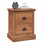 Comodino Naturale 40 x 30 x 50 cm Legno di teak solido