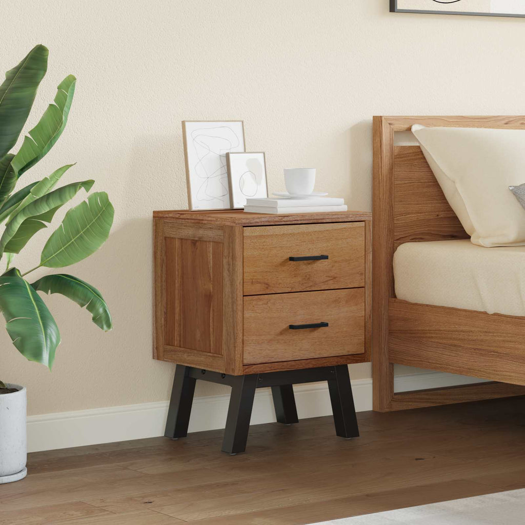 Comodino Naturale 40 x 35 x 55 cm Legno di teak solido