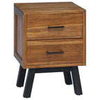 Comodino Naturale 40 x 35 x 55 cm Legno di teak solido