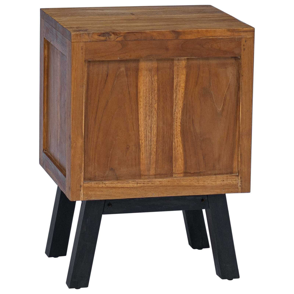 Comodino Naturale 40 x 35 x 55 cm Legno di teak solido