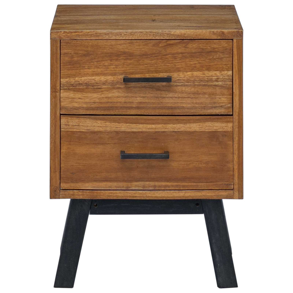 Comodino Naturale 40 x 35 x 55 cm Legno di teak solido