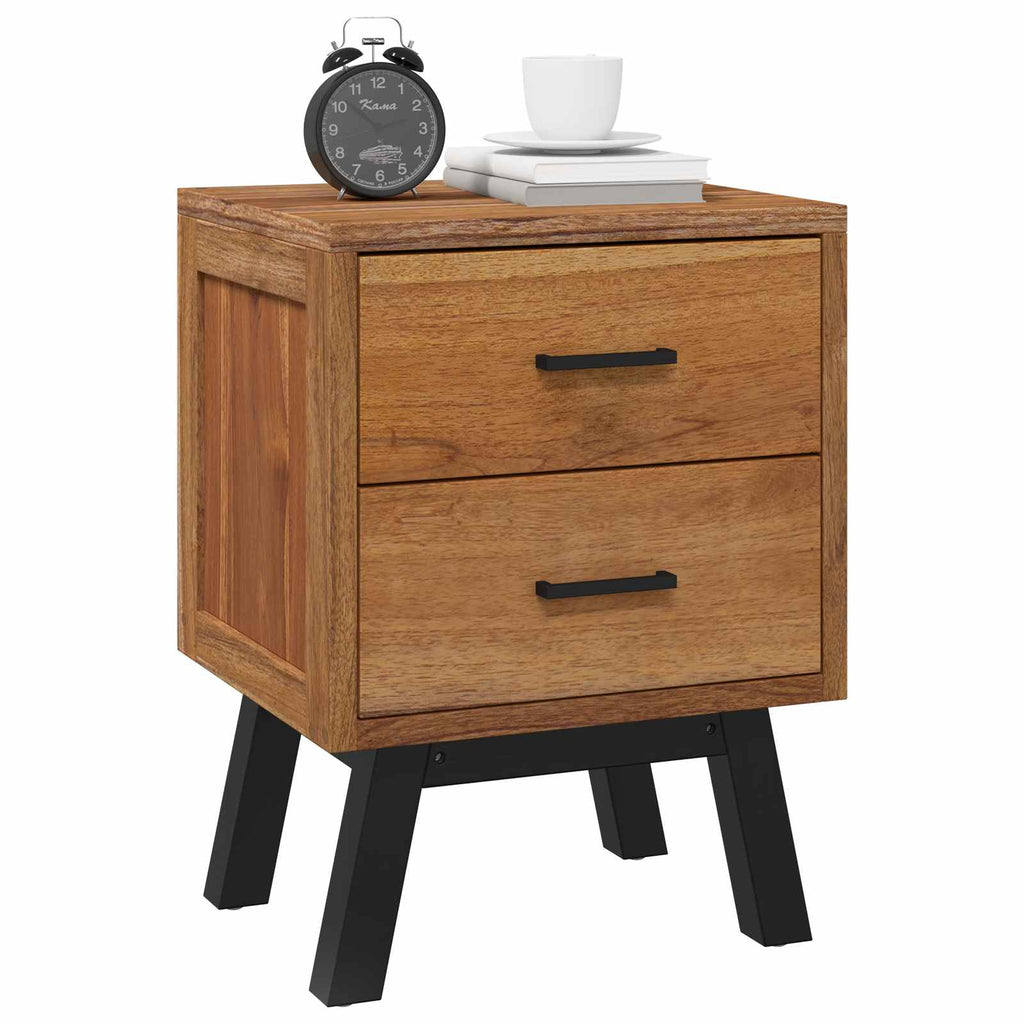 Comodino Naturale 40 x 35 x 55 cm Legno di teak solido