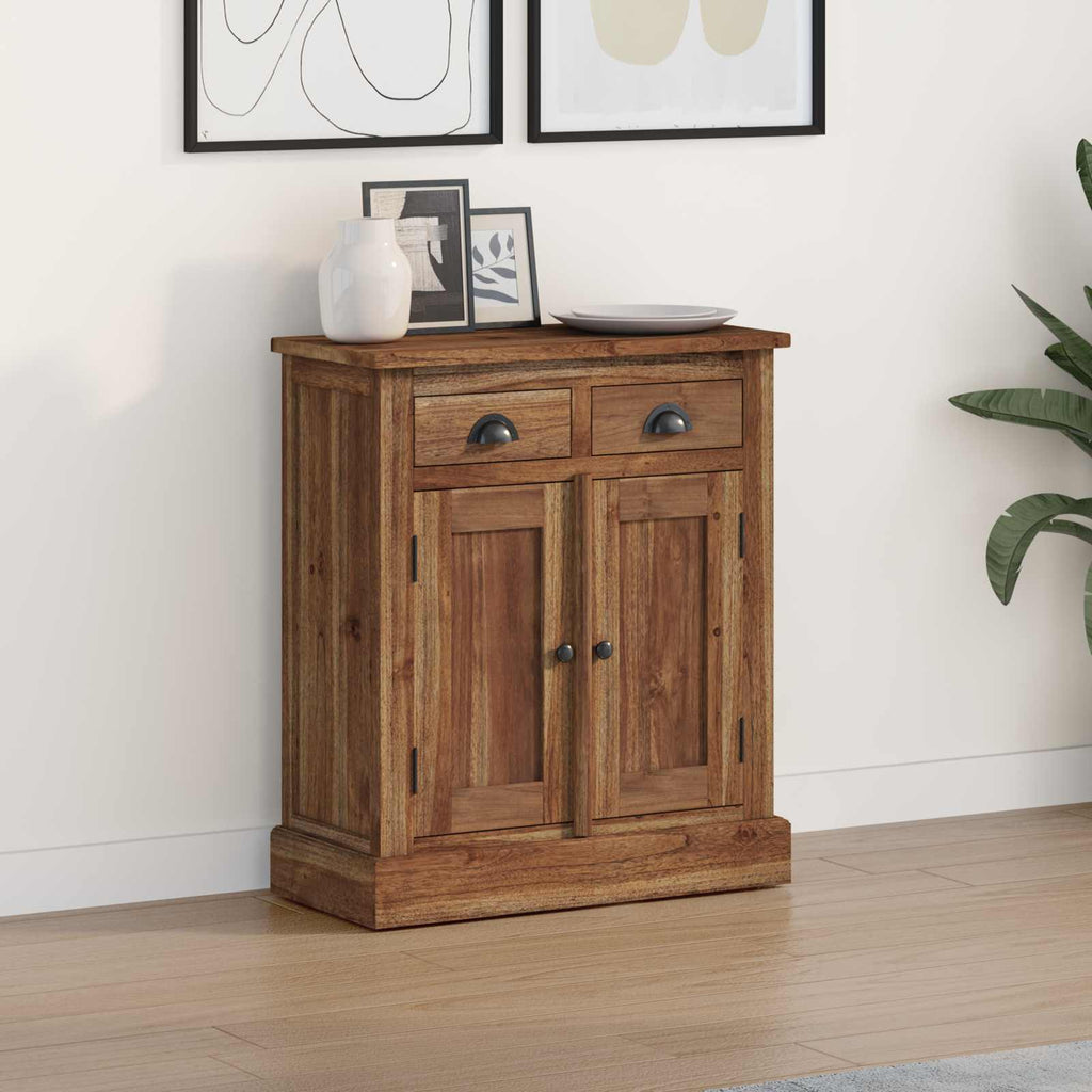 Armadio con porta Naturale 65 x 30 x 75 cm Legno di teak solido