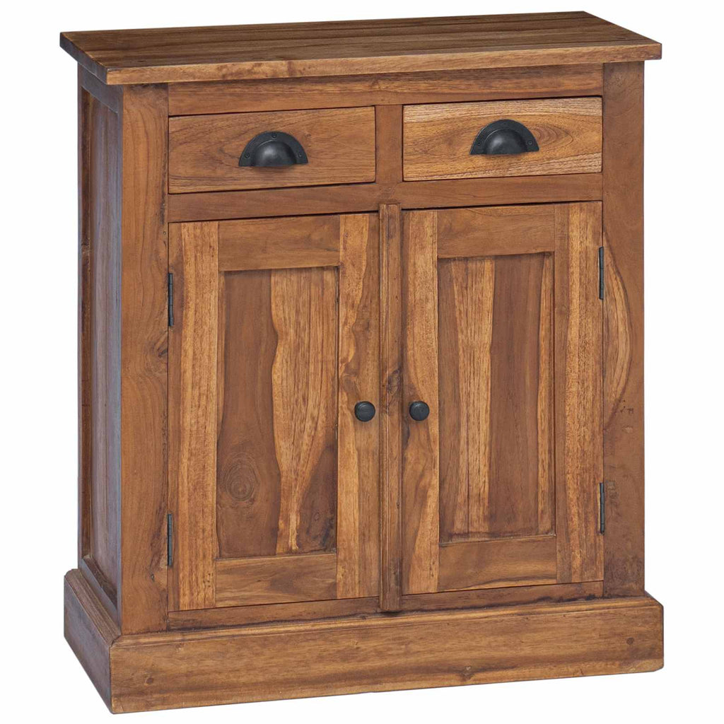 Armadio con porta Naturale 65 x 30 x 75 cm Legno di teak solido