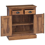 Armadio con porta Naturale 65 x 30 x 75 cm Legno di teak solido