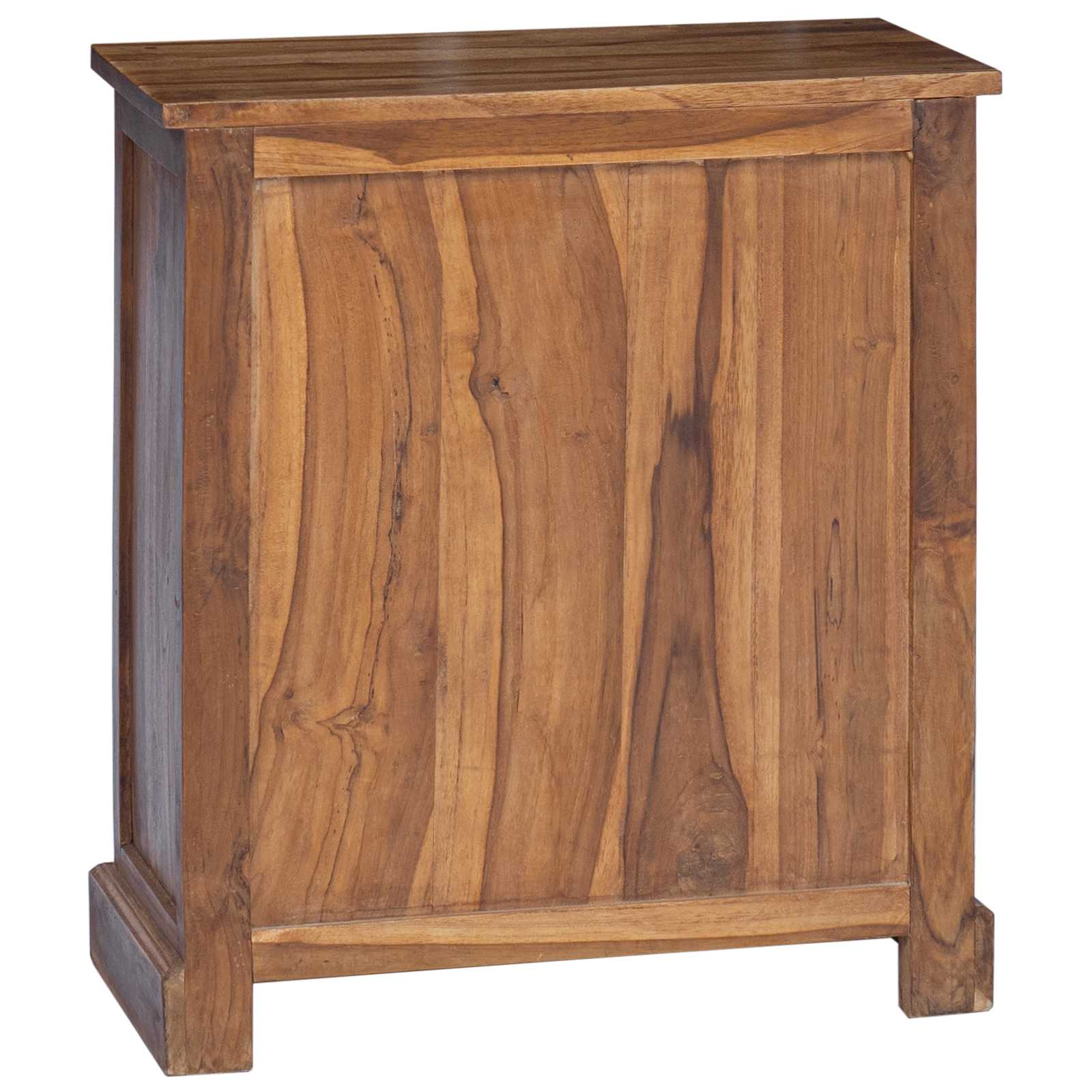 Armadio con porta Naturale 65 x 30 x 75 cm Legno di teak solido
