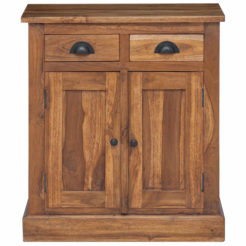Armadio con porta Naturale 65 x 30 x 75 cm Legno di teak solido