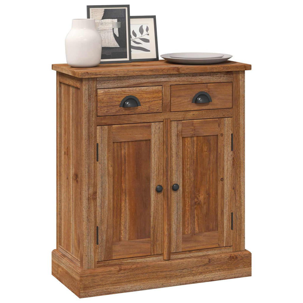 Armadio con porta Naturale 65 x 30 x 75 cm Legno di teak solido