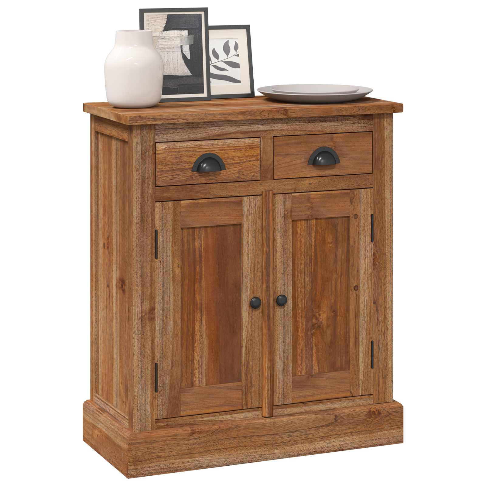 Armadio con porta Naturale 65 x 30 x 75 cm Legno di teak solido