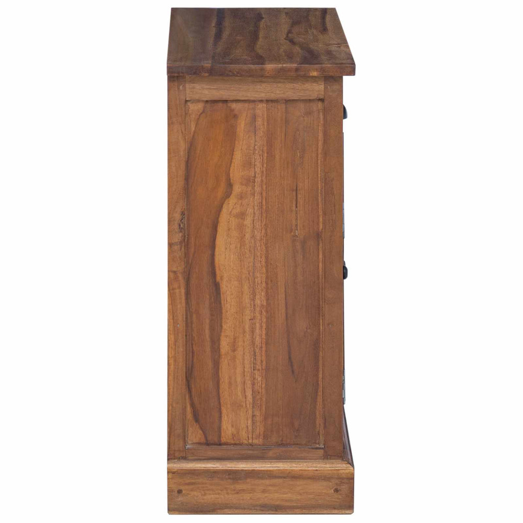 Armadio con porta Naturale 65 x 30 x 75 cm Legno di teak solido