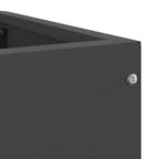 Vaso d'angolo Nero 60 x 60 x 35 cm Acciaio