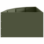 Vaso d'angolo Oliver verde 60 x 60 x 35 cm Acciaio