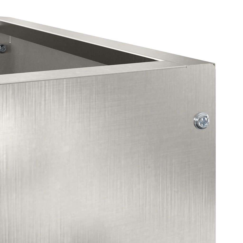 Vaso d'angolo Argento 60 x 60 x 35 cm Acciaio inossidabile