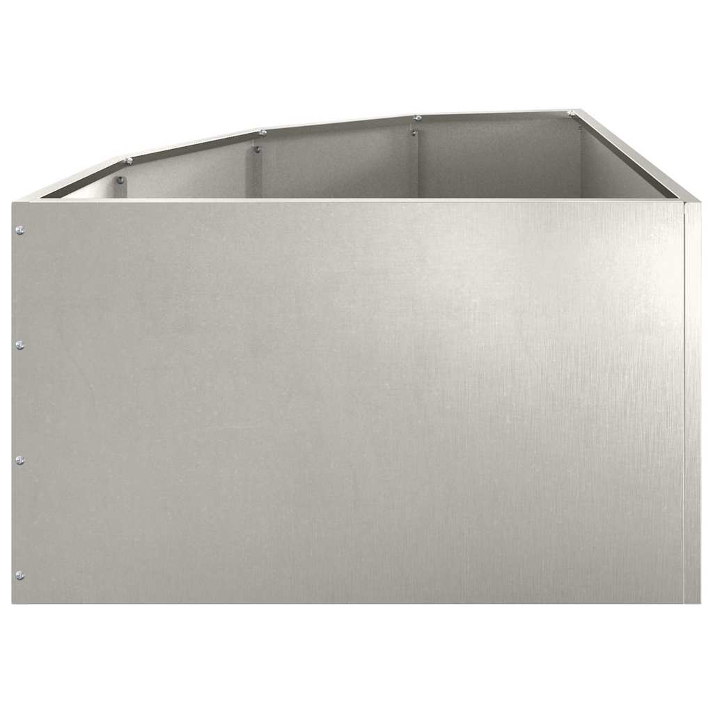 Vaso d'angolo Argento 60 x 60 x 35 cm Acciaio inossidabile
