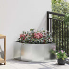 Vaso d'angolo Argento 60 x 60 x 35 cm Acciaio zincato