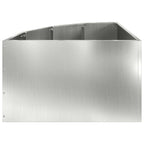 Vaso d'angolo Argento 60 x 60 x 35 cm Acciaio zincato