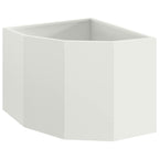 Vaso d'angolo Bianco 45 x 45 x 35 cm Acciaio