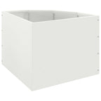 Vaso d'angolo Bianco 45 x 45 x 35 cm Acciaio