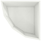 Vaso d'angolo Bianco 45 x 45 x 35 cm Acciaio