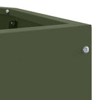Vaso d'angolo Oliver verde 45 x 45 x 35 cm Acciaio