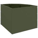 Vaso d'angolo Oliver verde 45 x 45 x 35 cm Acciaio