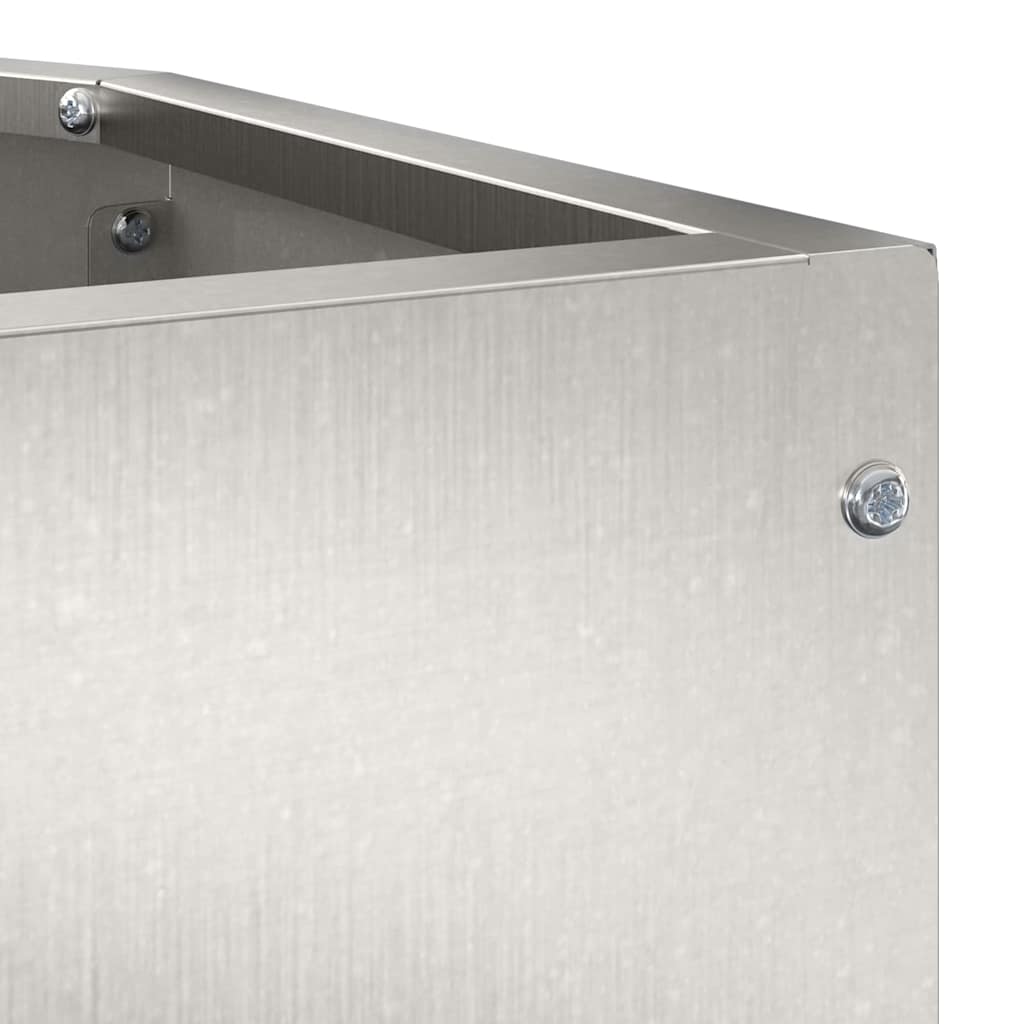 Vaso d'angolo Argento 45 x 45 x 35 cm Acciaio inossidabile