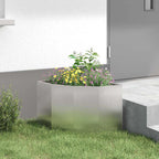 Vaso d'angolo Argento 45 x 45 x 35 cm Acciaio inossidabile