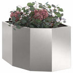 Vaso d'angolo Argento 45 x 45 x 35 cm Acciaio inossidabile