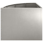 Vaso d'angolo Argento 45 x 45 x 35 cm Acciaio inossidabile