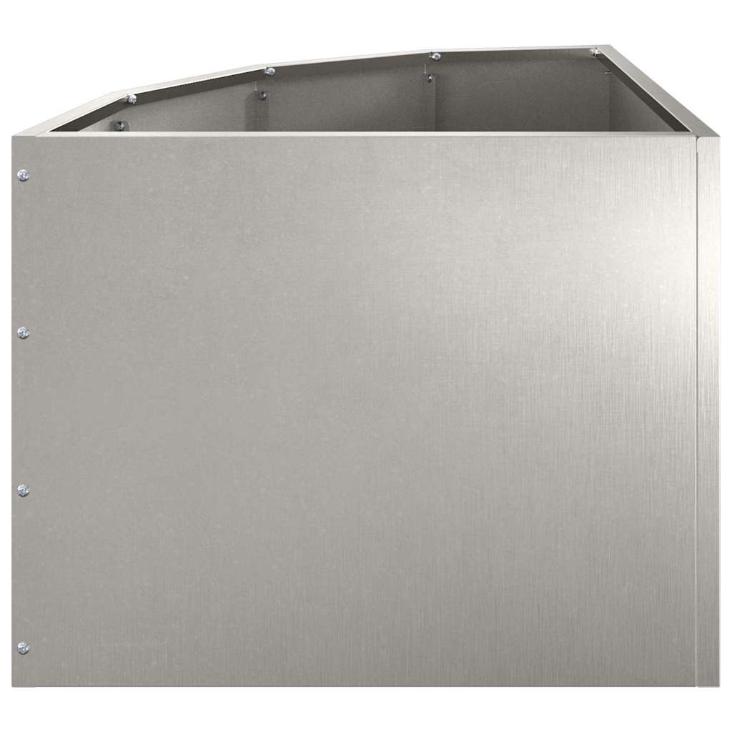 Vaso d'angolo Argento 45 x 45 x 35 cm Acciaio inossidabile