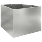 Vaso d'angolo Argento 45 x 45 x 35 cm Acciaio zincato