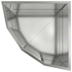 Vaso d'angolo Argento 45 x 45 x 35 cm Acciaio zincato