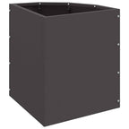 Vaso d'angolo Nero 30 x 30 x 35 cm Acciaio