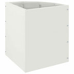Vaso d'angolo Bianco 30 x 30 x 35 cm Acciaio