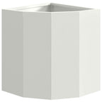 Vaso d'angolo Bianco 30 x 30 x 35 cm Acciaio