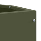 Vaso d'angolo Oliver verde 30 x 30 x 35 cm Acciaio