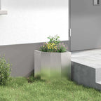 Vaso d'angolo Argento 30 x 30 x 35 cm Acciaio inossidabile