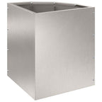 Vaso d'angolo Argento 30 x 30 x 35 cm Acciaio inossidabile