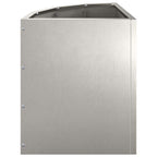 Vaso d'angolo Argento 30 x 30 x 35 cm Acciaio inossidabile
