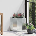 Vaso d'angolo Argento 30 x 30 x 35 cm Acciaio zincato