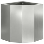 Vaso d'angolo Argento 30 x 30 x 35 cm Acciaio zincato