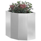 Vaso d'angolo Argento 30 x 30 x 35 cm Acciaio zincato