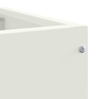 Vaso d'angolo Bianco 60 x 60 x 50 cm Acciaio