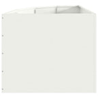 Vaso d'angolo Bianco 60 x 60 x 50 cm Acciaio