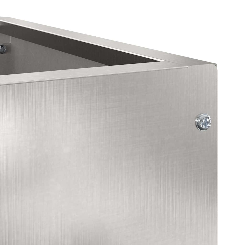 Vaso d'angolo Argento 60 x 60 x 50 cm Acciaio inossidabile